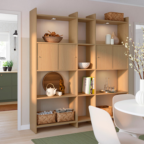LÅDMAKARE, storage cabinet with sliding doors and 11 shelves. 5 of 8 open dialog