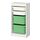 Selecciona variación de color: blanco/verde vivo, 18 1/8x11 3/4 "x37 "