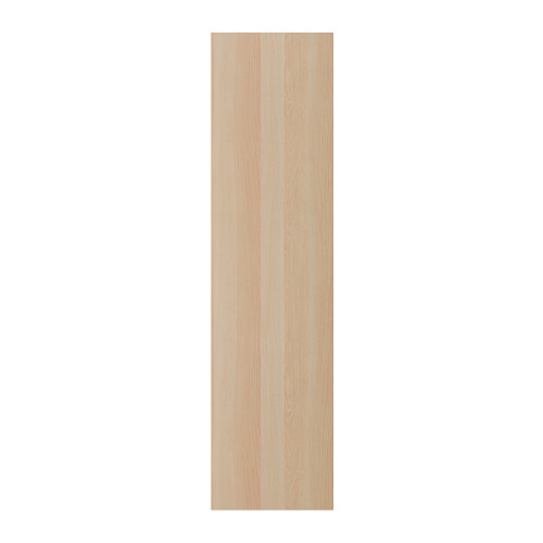 FORSAND: beige wooden-look door for pax wardrobe, honeycomb paper filling, rectangular.