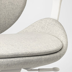 Measurement Illustration - HATTEFJÄLL office chair with armrests