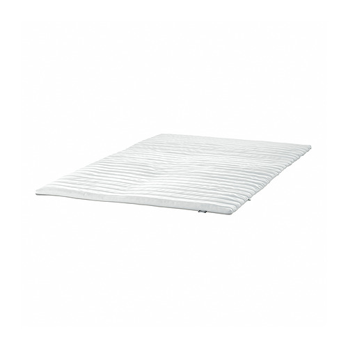 Cubrecolchón de espuma KLAGSHAMN blanco, rectangular, superficie lisa.