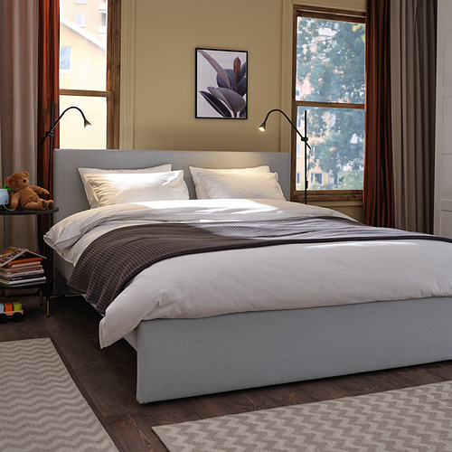 GLADSTAD, cama Queen tapizado. 3 de 9 abrir diálogo