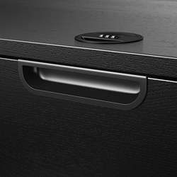 Measurement Illustration - GALANT 2-drawer filing cabinet