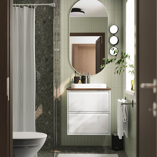 ÄNGSJÖN / BACKSJÖN, Mueble lavamanos con gavetas y llave BROGRUND,. 2 de 8 abrir diálogo