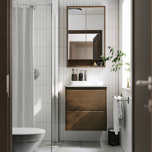 FAXÄLVEN, mirror cabinet w built-in lighting. 2 of 5 open dialog