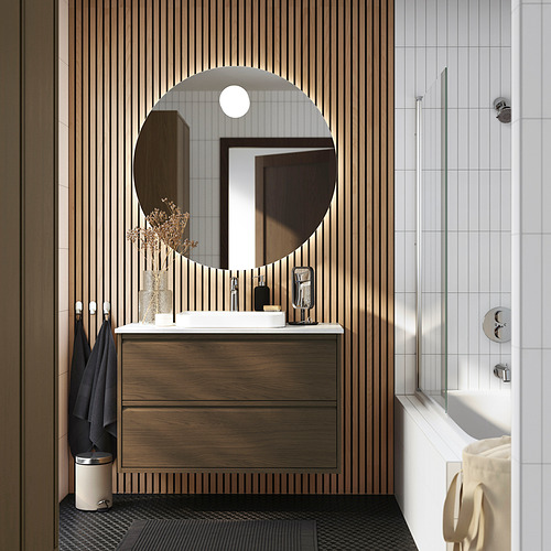 ÄNGSJÖN / BACKSJÖN, Mueble lavamanos con gavetas y llave BROGRUND,. 2 de 8 abrir diálogo
