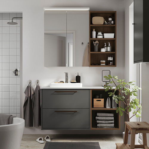 HAVBÄCK / ORRSJÖN, Mueble lavamanos con gavetas y llave DALSKÄR,. 2 de 8 abrir diálogo
