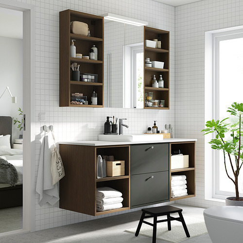 HAVBÄCK / ORRSJÖN, sink cabinet with drawers and DALSKÄR faucet.. 2 of 8 open dialog