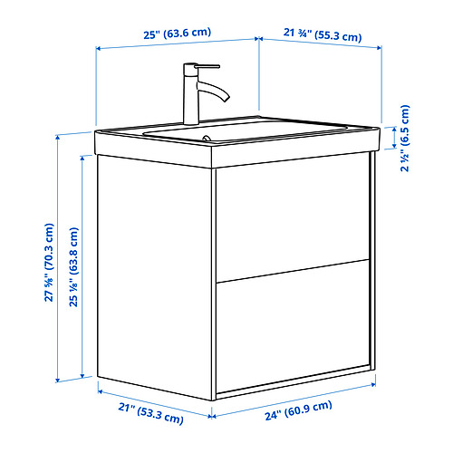 HAVBÄCK / ORRSJÖN, tocador de baño+cajones. 6 de 6 abrir diálogo