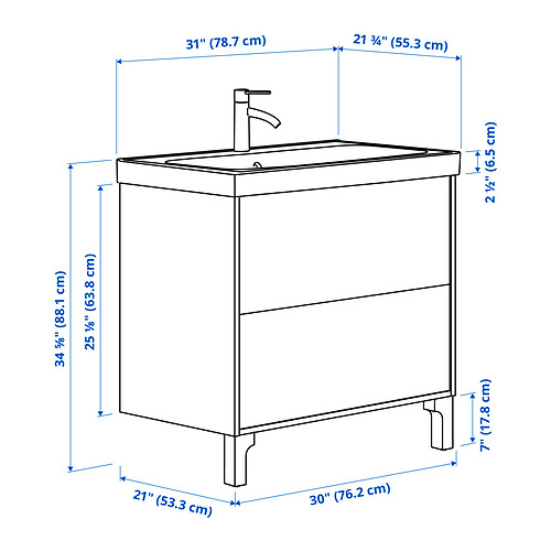 TÄNNFORSEN / ORRSJÖN, wash-stnd w drawers/wash-basin. 7 of 7 open dialog
