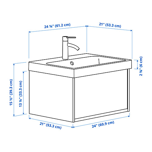 ÄNGSJÖN / BACKSJÖN, tocador de baño+cajón. 4 de 4 abrir diálogo