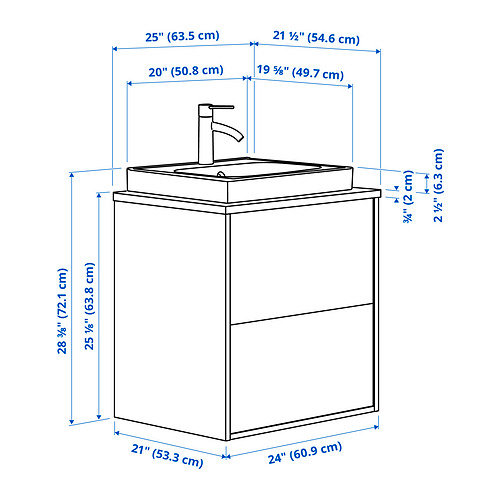 HAVBÄCK / ORRSJÖN, sink cabinet with drawers and DALSKÄR faucet,. 8 of 8 open dialog