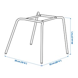 Measurement Illustration - SKÅLSTA chair underframe