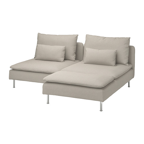 SÖDERHAMN, 2 seat sofa with chaiselongue. 1 of 7 open dialog