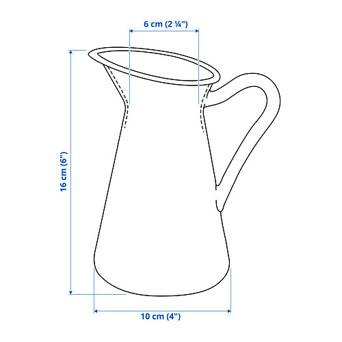 Ilustración con medidas del producto: SOCKERÄRT.