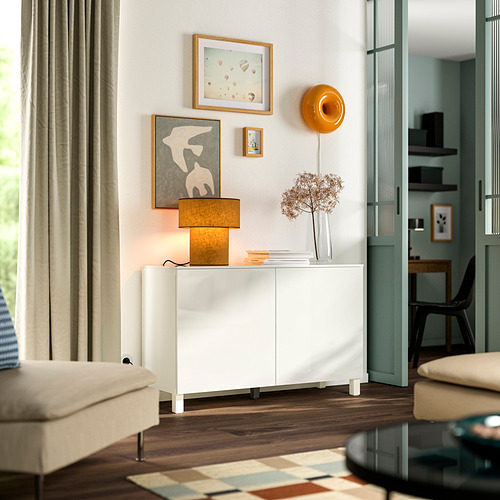 BESTÅ, combinación almacenamiento+puertas. 2 de 3 abrir diálogo