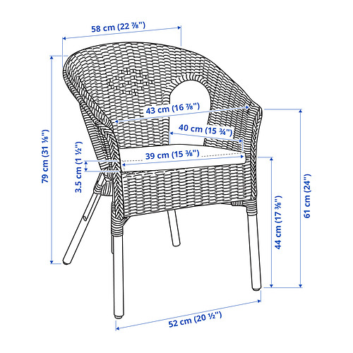 AGEN, chair with cushion. 5 of 5 open dialog