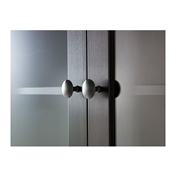 Ilustración de medidas - HEMNES vitrina con 3 gavetas