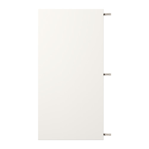 VEDDINGE white kitchen cabinet door, fibreboard paint, rectangular shape