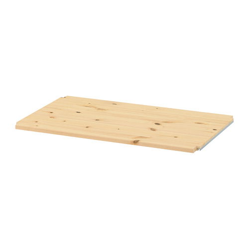 Estantería de madera IVAR, marrón claro, rectangular, diseño sencillo.