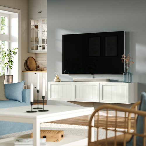 BESTÅ, TV bench with doors. 2 of 7 open dialog