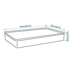 Measurement Illustration - HARVMATTA box with lid