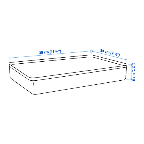 Measurement Illustration - HARVMATTA box with lid