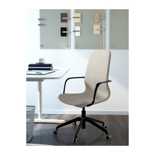 LÅNGFJÄLL, office chair with armrests. 3 of 7 open dialog
