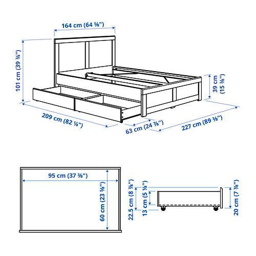 FÅGELFJÄLLET, base de cama+2 cajas almacenamiento. 9 de 9 abrir diálogo