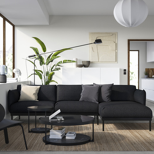 ÄPPLARYD, 3-seat sofa with chaise longue. 2 of 8 open dialog