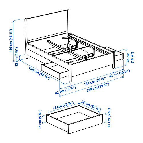TONSTAD, muebles de dormitorio, juego de 3. 8 de 9 abrir diálogo