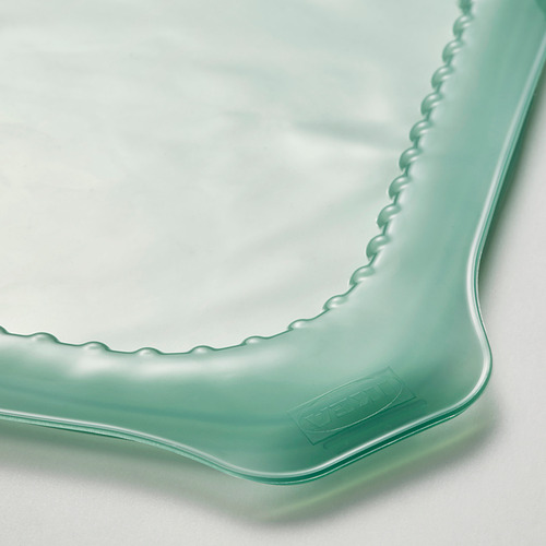 Cubierta de alimentos de caucho de silicona verde azulado.