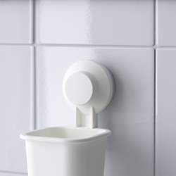 TISKEN soporte cepillo dientes con ventosa