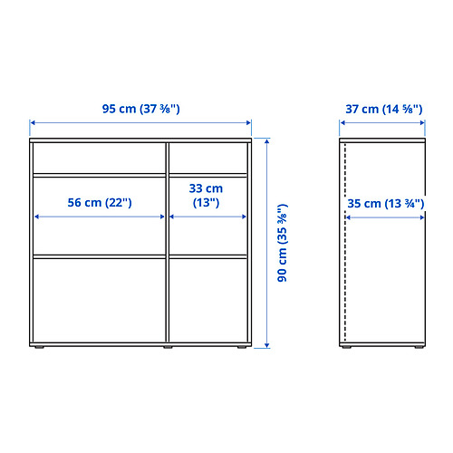 VIHALS, shelving unit with 4 shelves. 6 of 7 open dialog