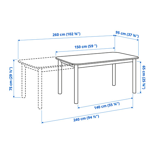 STRANDTORP / TOBIAS, Extendable table and 4 chairs. 7 of 8 open dialog