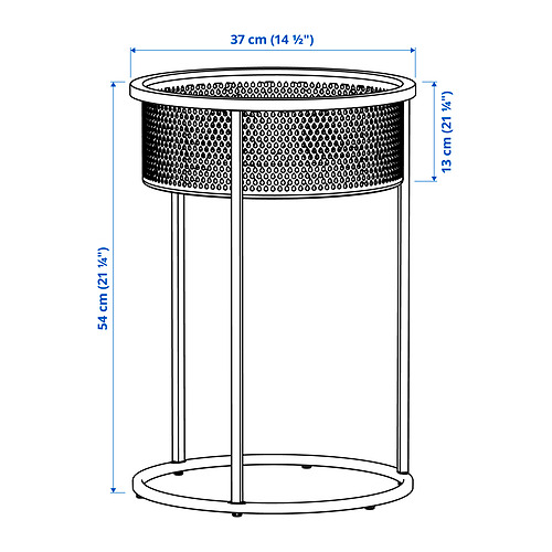 BLÅKRÅKA, pedestal para plantas. 7 de 7 abrir diálogo