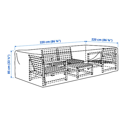 TOSTERÖ, funda muebles exterior. 5 de 5 abrir diálogo