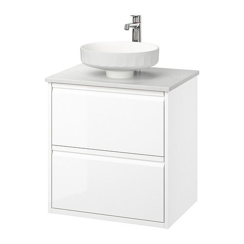 ÄNGSJÖN / LERSJÖN, sink cabinet with 2 drawers and BROGRUND tap. 1 of 8 open dialog