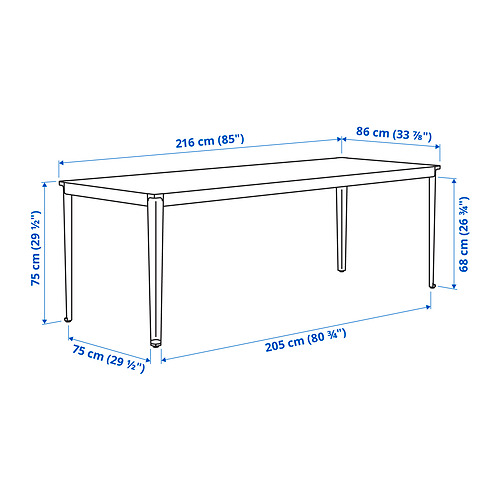 TEGELÖN / VÄSMAN, mesa y 6 sillas con reposabrazos, ext. 7 de 8 abrir diálogo