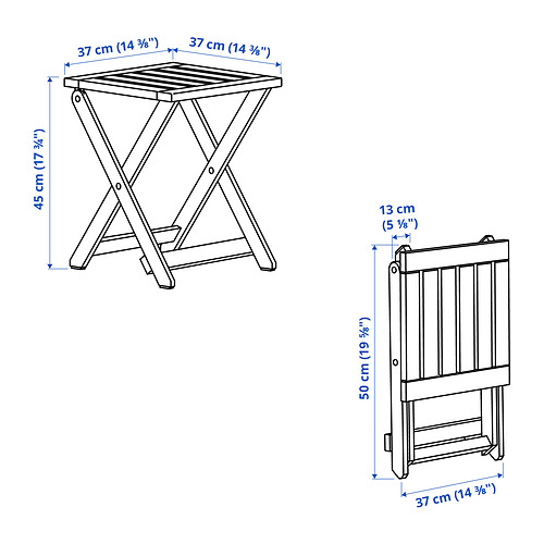 NÄMMARÖ, outdoor foldable stool. 5 of 5 open dialog