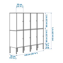 Measurement Illustration - LIXHULT storage combination