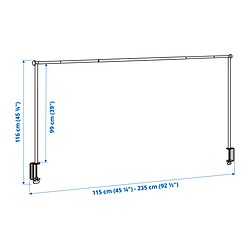 Measurement Illustration - HELGEÖ decorating rod for table