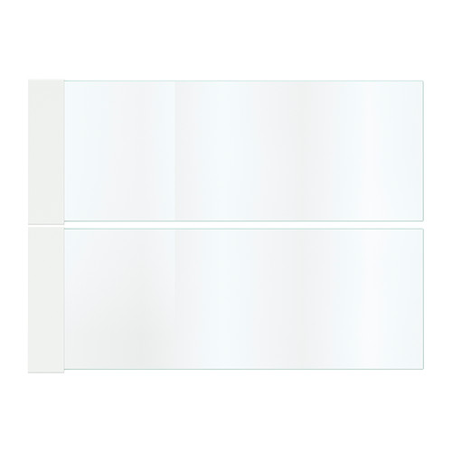 MAXIMERA drawer glass sides, clear, rectangular.