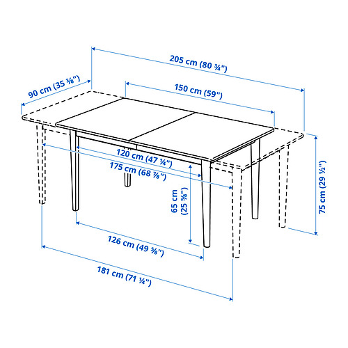SKANSNÄS, mesa extensible y 4 sillas. 8 de 8 abrir diálogo