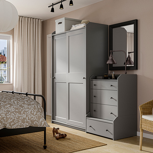 HAUGA, storage combination with drawers. 2 of 6 open dialog