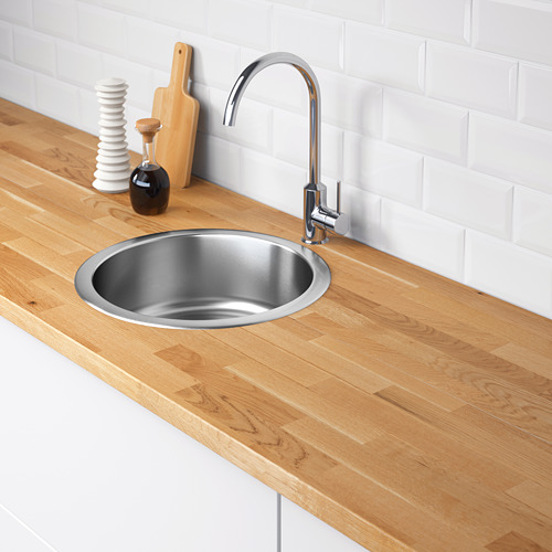 BOHOLMEN, single bowl top mount sink. 2 of 5 open dialog