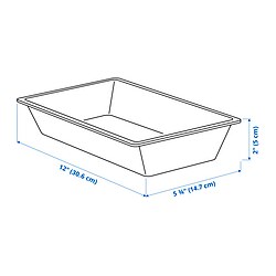 Measurement Illustration - UPPDATERA utensil tray