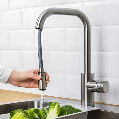 ÄLMAREN, kitchen faucet with pull-out spout. 3 of 5 open dialog
