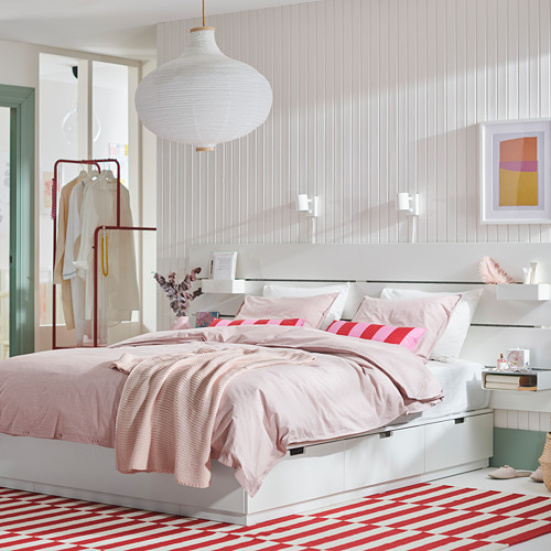 NORDLI, cama King con colchón y cabecera. 3 de 15 abrir diálogo