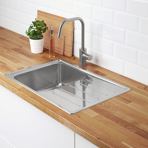 VATTUDALEN, single bowl top mount sink. 2 of 4 open dialog